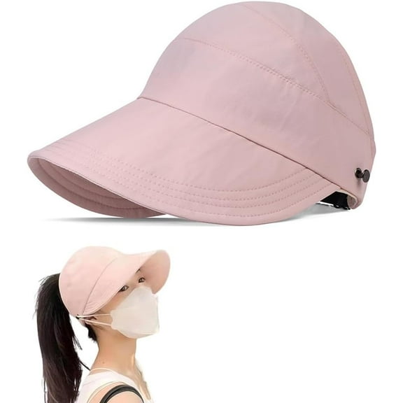 Sun Hats for Women Wide Brim UV Protection Hollow Top Sun Hat Summer Beach Packable Visor