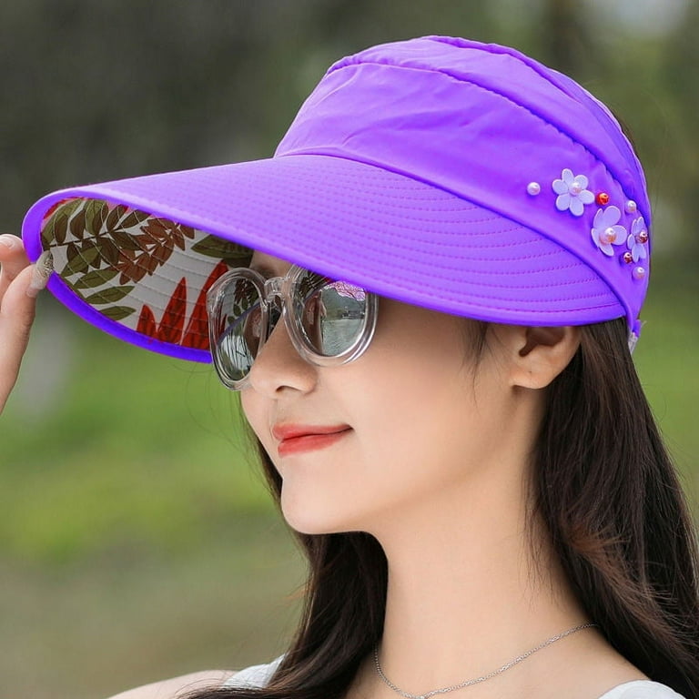 Sun Hats for Women Wide Brim UV Protection Summer Beach Hiking Fishing  Packable Visor Hat