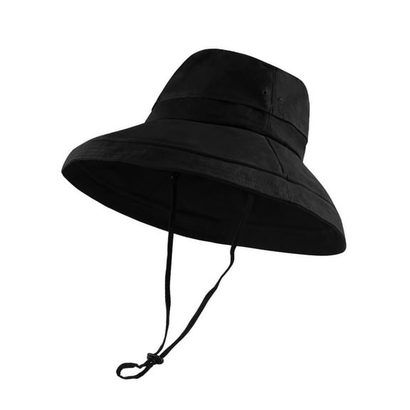 Sun Hats for Women, Wide Brim Waterproof Bucket Hat, Summer Beach Packable Ponytail Hat,UPF 50+ UV Protection