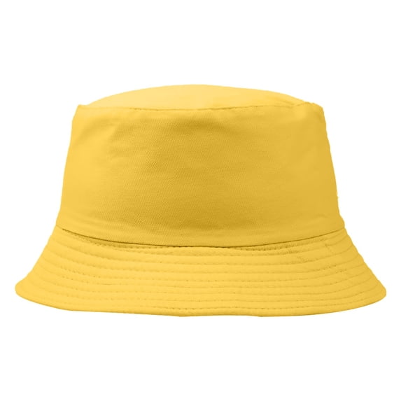 Sun Hats for Women, Yigetop Cotton Green Hat Bucket Hat for Summer Travel Beach Sun Hat Womens Bucket Hat Yellow S