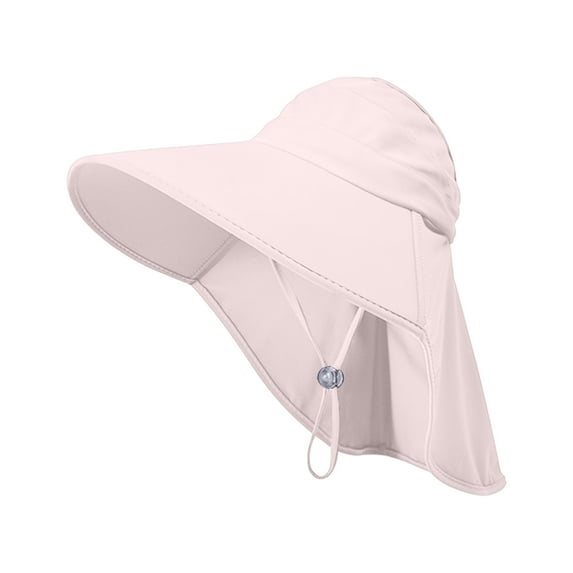 Sun Hats for Women with Neck Flap Ponytail Hole Women Sun Hats Rollable UV Protection Fishing Hats Wide Brim