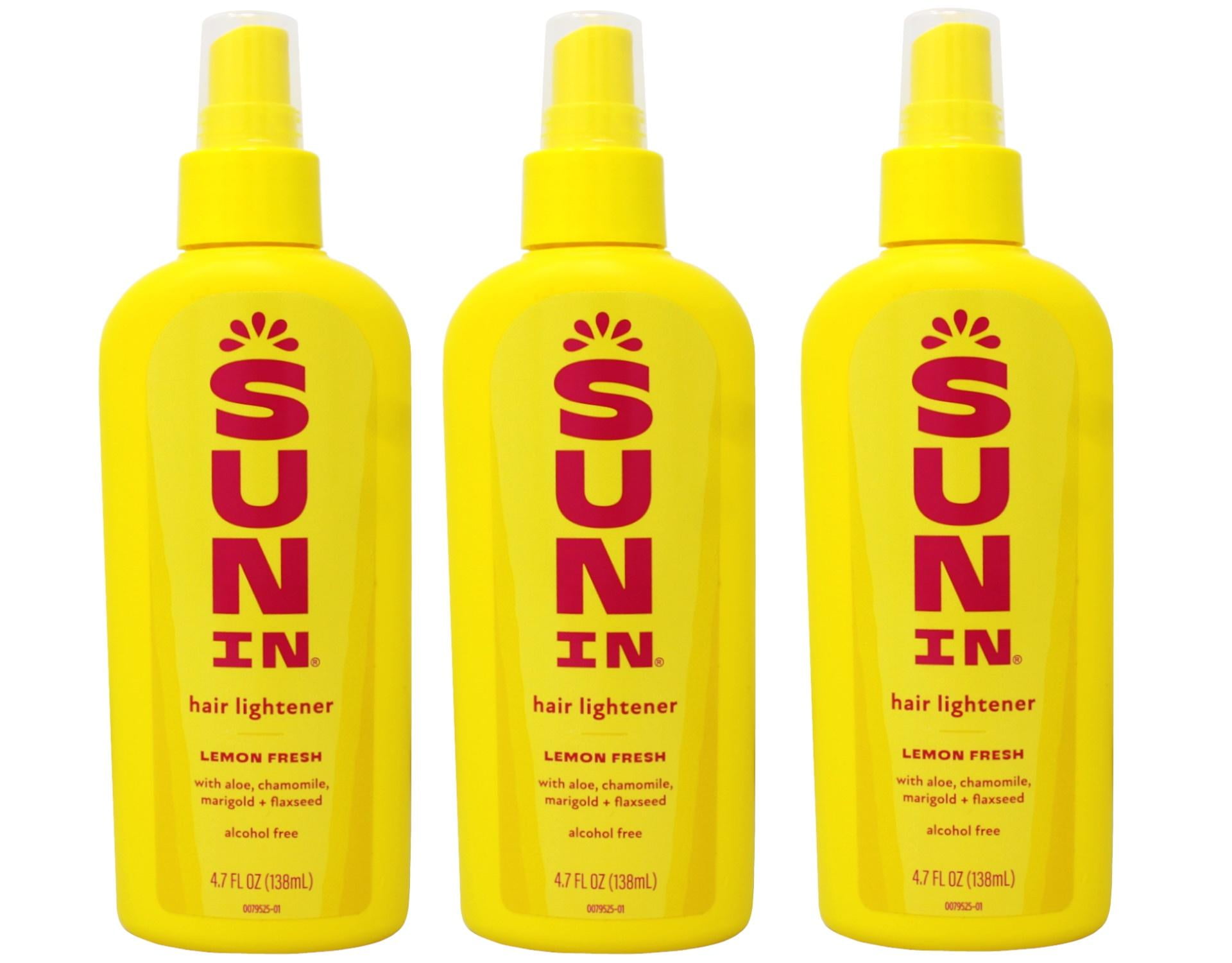 Sun In Hair Lightener Spray, Lemon Fresh, 4.7 Oz, 3 Pack