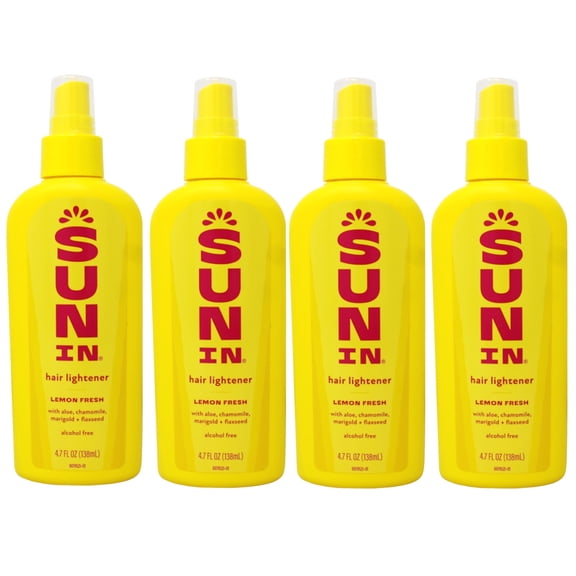 Sun-In Hair Lightener Spray Lemon Fresh 4.70 oz (Pack of 4)