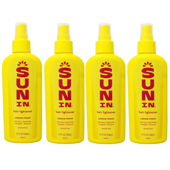 Sun-In Hair Lightener Spray Lemon Fresh 4.70 oz (Pack of 4)