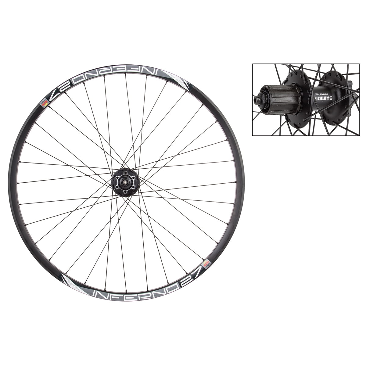 Sun Inferno 27 MTB Rear Wheel 27.5 Black 8 9 10 Speed