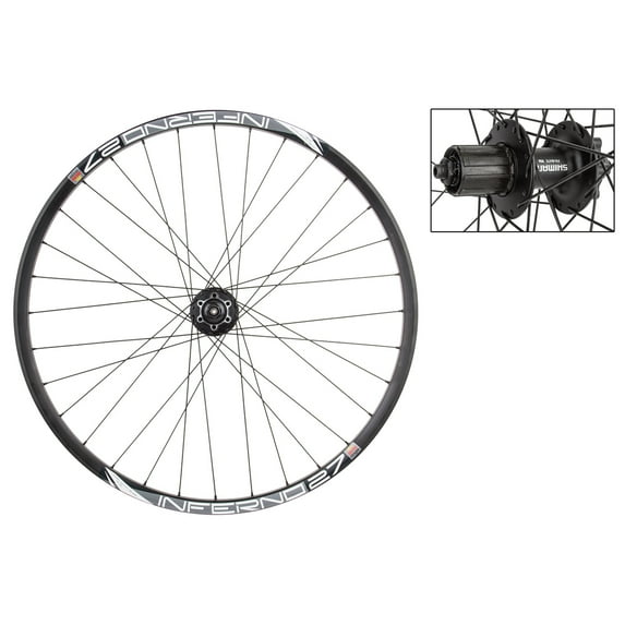 Wheel Master 27.5in Sun Inferno-27 RR QRx135mm Double Wall Clincher 6-Bolt Blk