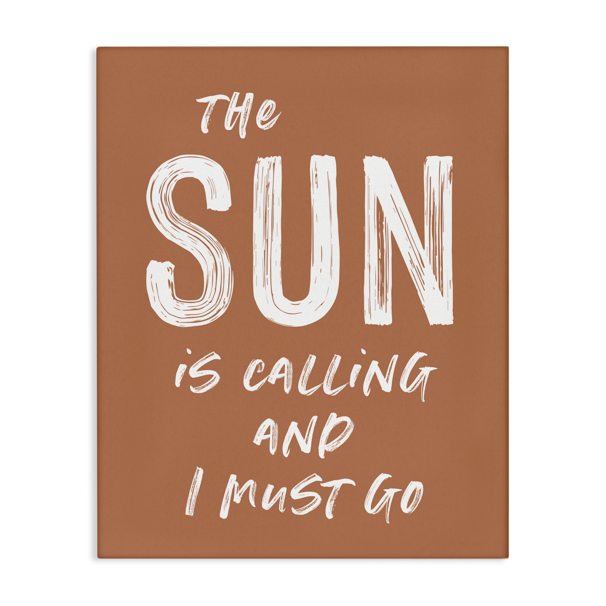 Sun Is Calling Must Go Canvas Wall Art, design by Lettered and Lined