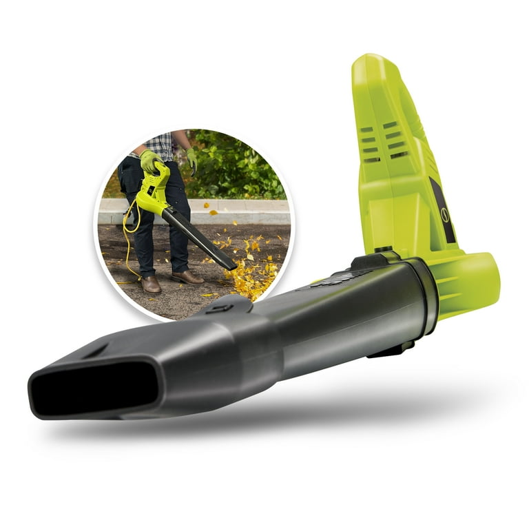 Sun Joe 215 MPH 240 CFM 10 Amp Electric Leaf Blower in Blue Sun Joe 215 MPH 240 CFM 10 Amp Electric Leaf Blower in Blue
