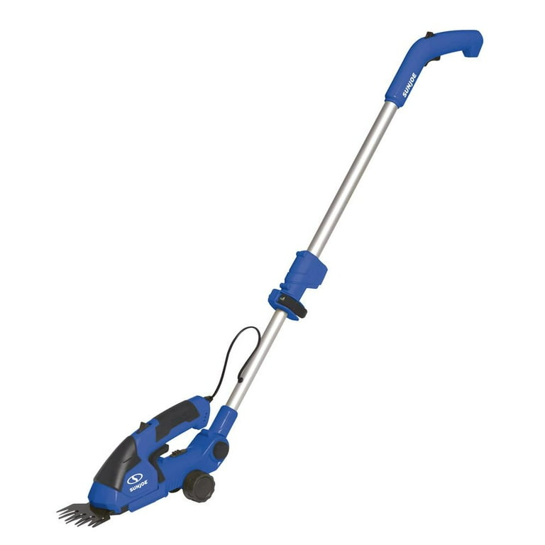 Sun Joe 7.2-Volt Cordless Electric 2-in-1 Grass Shear and Hedge Trimmer, Blue Sun Joe 7.2-Volt Cordless Electric 2-in-1 Grass Shear and Hedge Trimmer, Blue