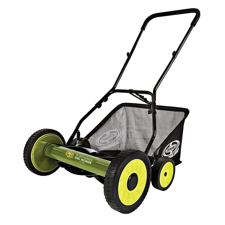 立正大淞南　セットプレー　ジャパンライム Sun Joe 20-inch 5-Blade Reel Mower with Grass Catcher, 9-Position