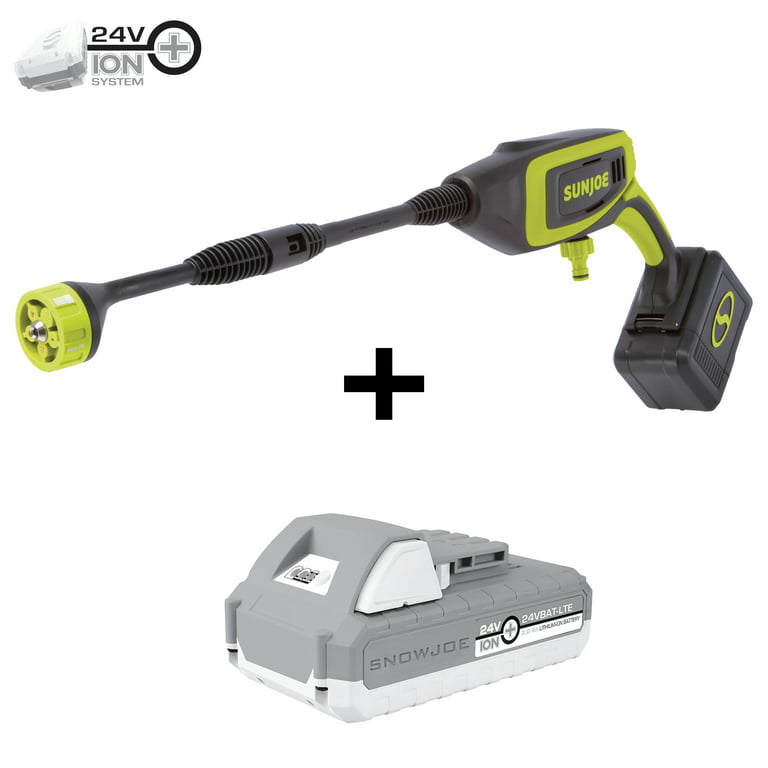 Sun Joe 24V Cordless Power Cleaner Kit, Accessories, 2.0-Ah