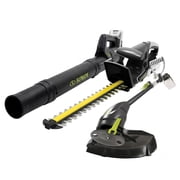 Sun Joe 24V Cordless Lawn & Garden Combo Kit w/ Grass Trimmer, Leaf Blower & Hedge Trimmer