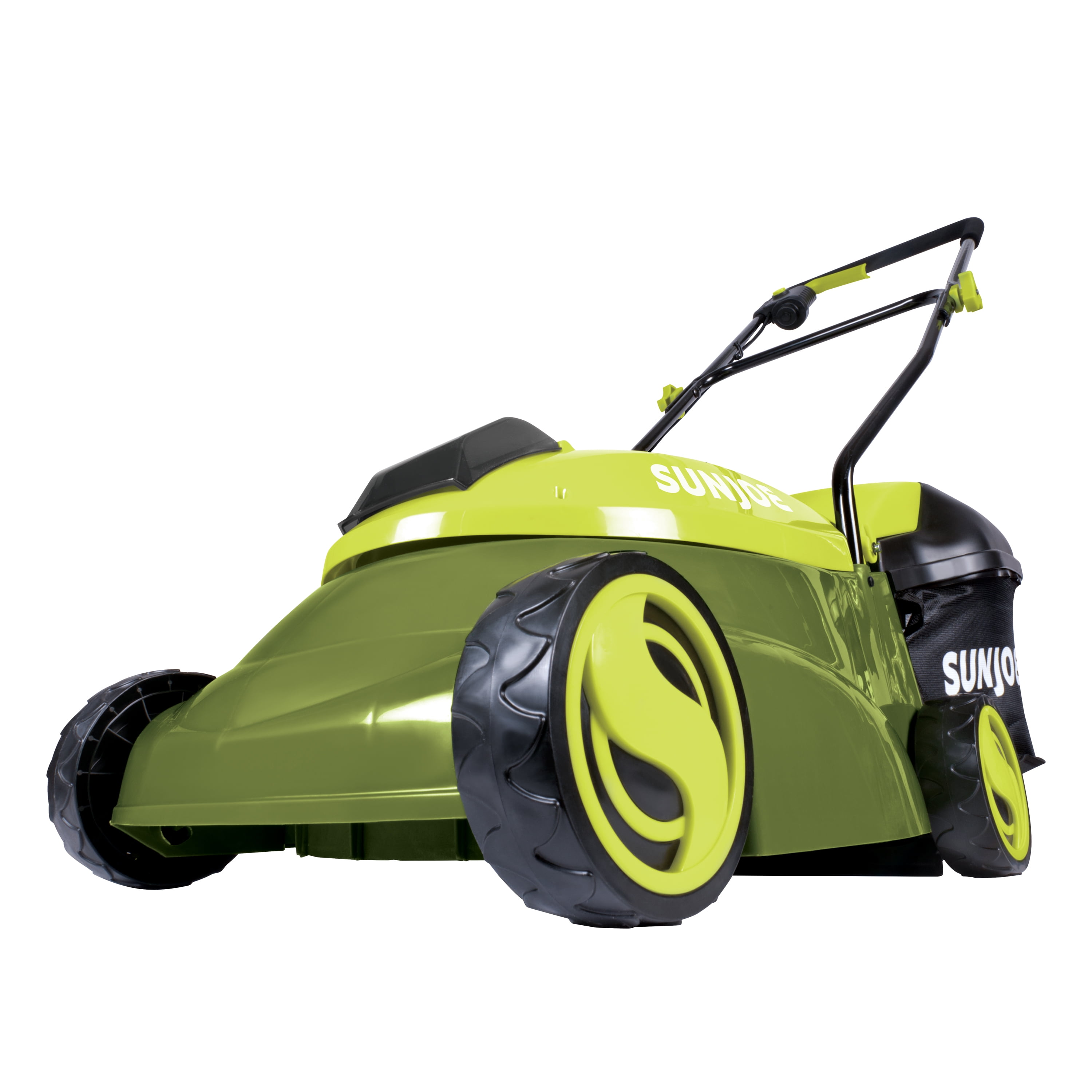 Sun Joe 28V Cordless 14" Brushless Push Lawn Mower, Adjustable Cutting Height, 5.0-Ah
