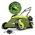 thumbnail image 1 of Sun Joe 28V Cordless 14" Brushless Push Lawn Mower, Adjustable Cutting Height, 5.0-Ah, 1 of 15