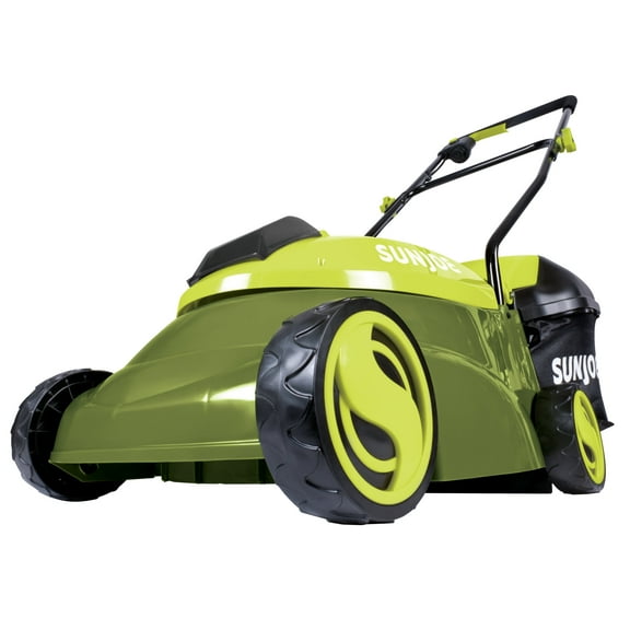 Open Box Sun Joe 14" 28V Cordless Push Lawn Mower, Steel Blade, Rear Discharge