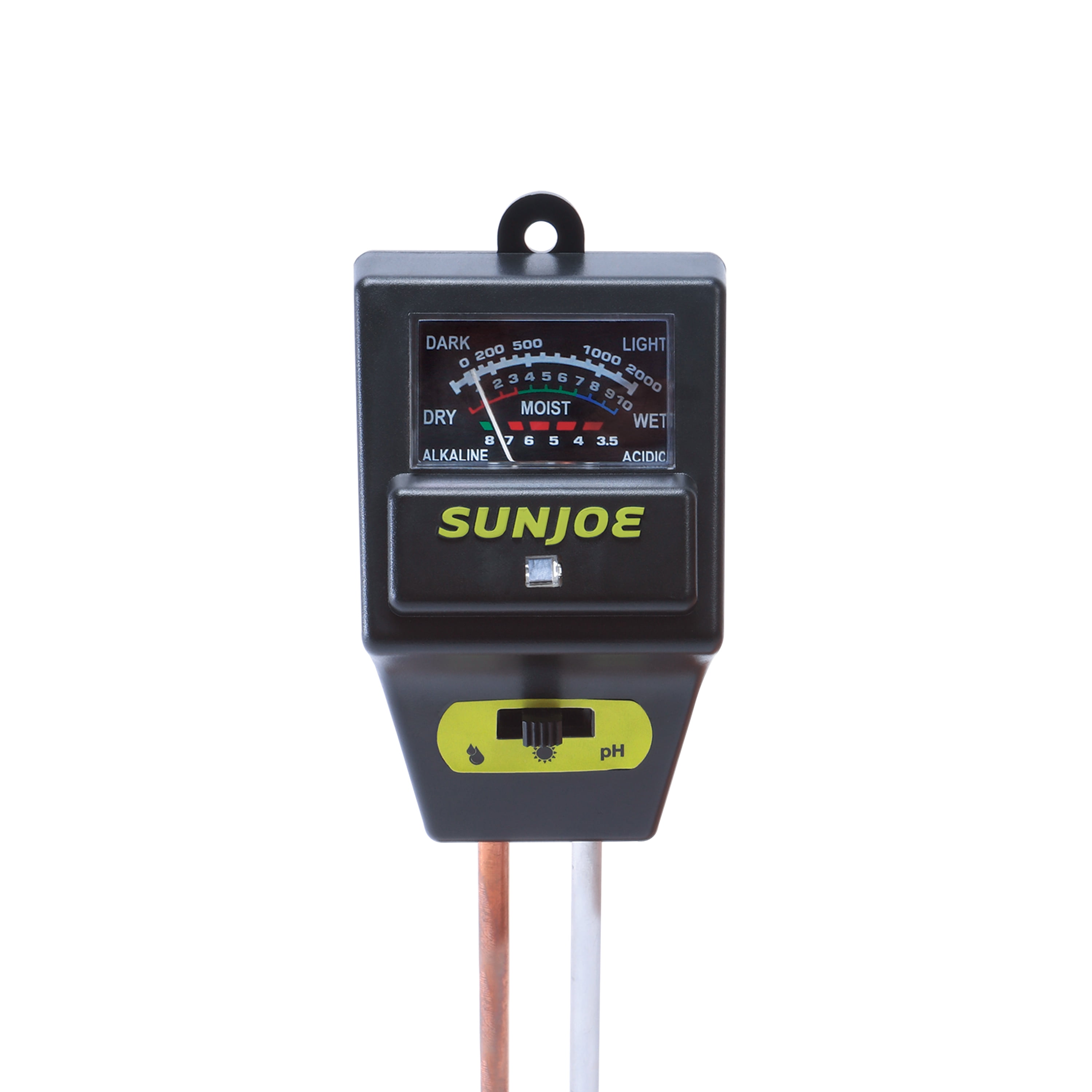 Sun Joe 3-in-1 Soil Meter, Moisture, pH, and Light Meter for Indoor and ...