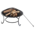 thumbnail image 1 of Sun Joe 30-Inch Round Steel Fire Pit W/ Dome Screen & Poker, 1 of 10