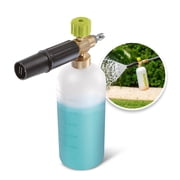 Sun Joe 34oz Foam Cannon Pressure Washer Attachment, Adjustable Spray Nozzle, 1/4 Quick Connector