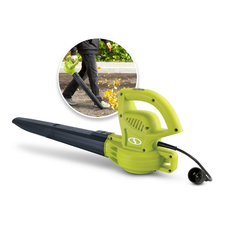 Sun Joe 155 MPH 200 CFM 6 Amp Electric Handheld Leaf Blower, Blue Sun Joe 155 MPH 200 CFM 6 Amp Electric Handheld Leaf Blower, Blue