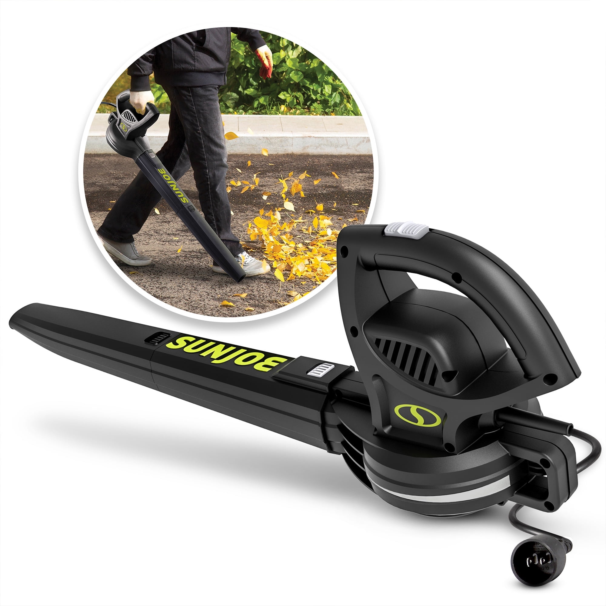 Sun Joe All-Purpose 6-Amp Electric Handheld Leaf Blower, 155 mph, 260 CFM
