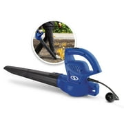 Sun Joe All-Purpose Electric Leaf Blower, 6-Amp, 155-mph, 260-CFM - Blue