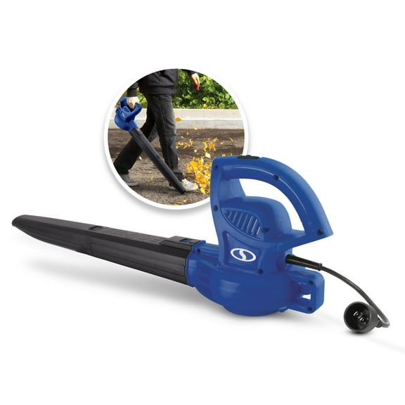 Sun Joe All-Purpose Electric Leaf Blower, 6-Amp, 155-mph, 260-CFM - Blue