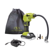 Sun Joe 24V-AJC-MAX 24-Volt iON+ Cordless Portable Air Compressor Kit, W/ 1.3-Ah Battery, Charger, Storage Bag, and Nozzle