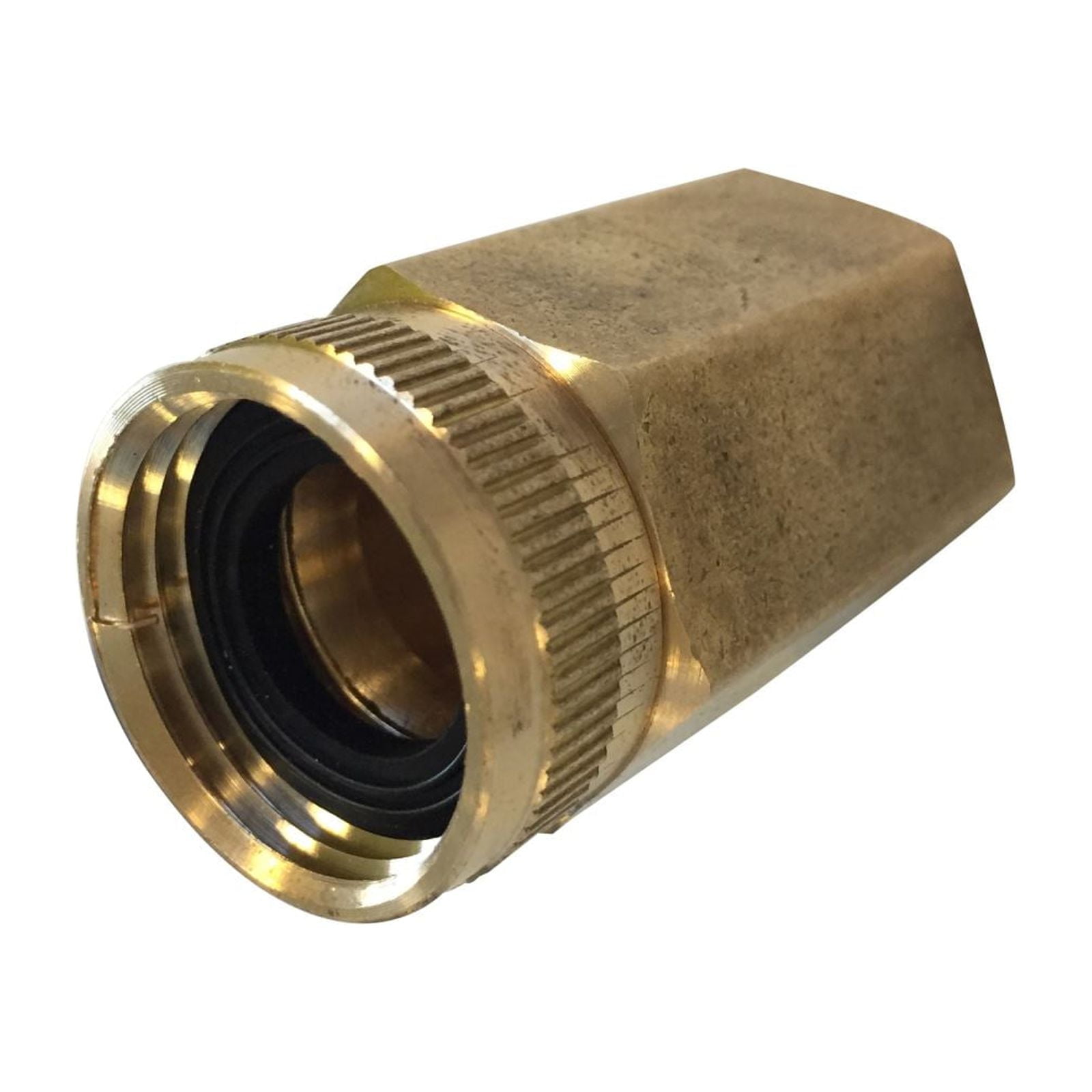 Sun Joe Dual Swivel Brass Connector 3/4-Inch x 2-Inch Garden Hose to Pipe End (SPX Series)