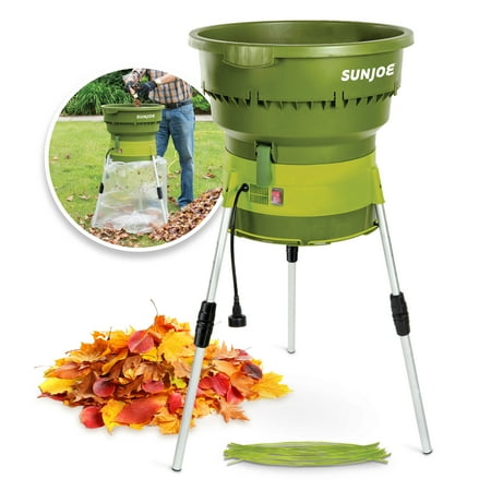 Sun Joe Electric Leaf Mulcher/Shredder 13 Amp with Adjustable Control Dial, Black, SDJ616