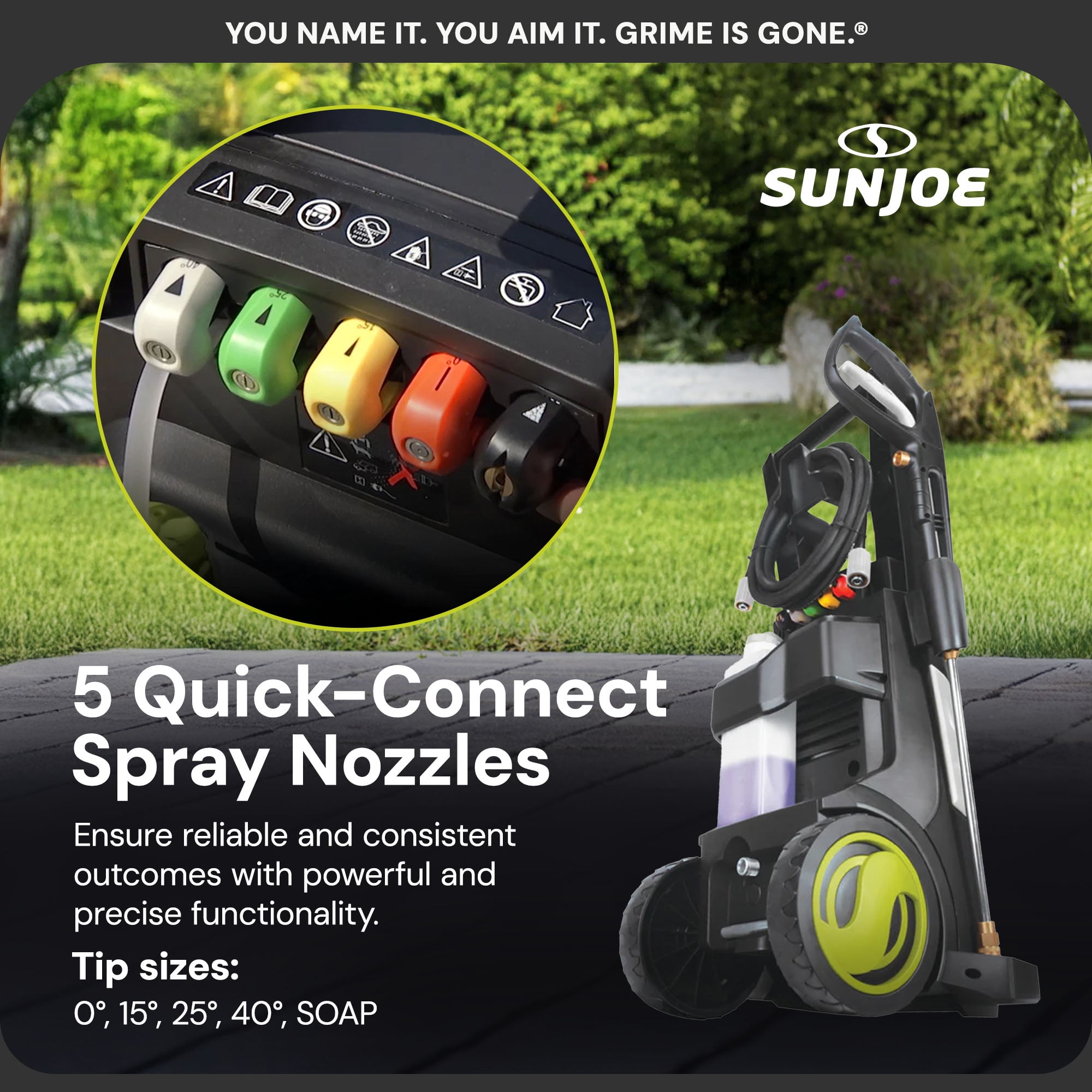 Sun Joe Electric Pressure Washer, Portable Power Tool w/ Wheels & Hose Connector, SPX3500