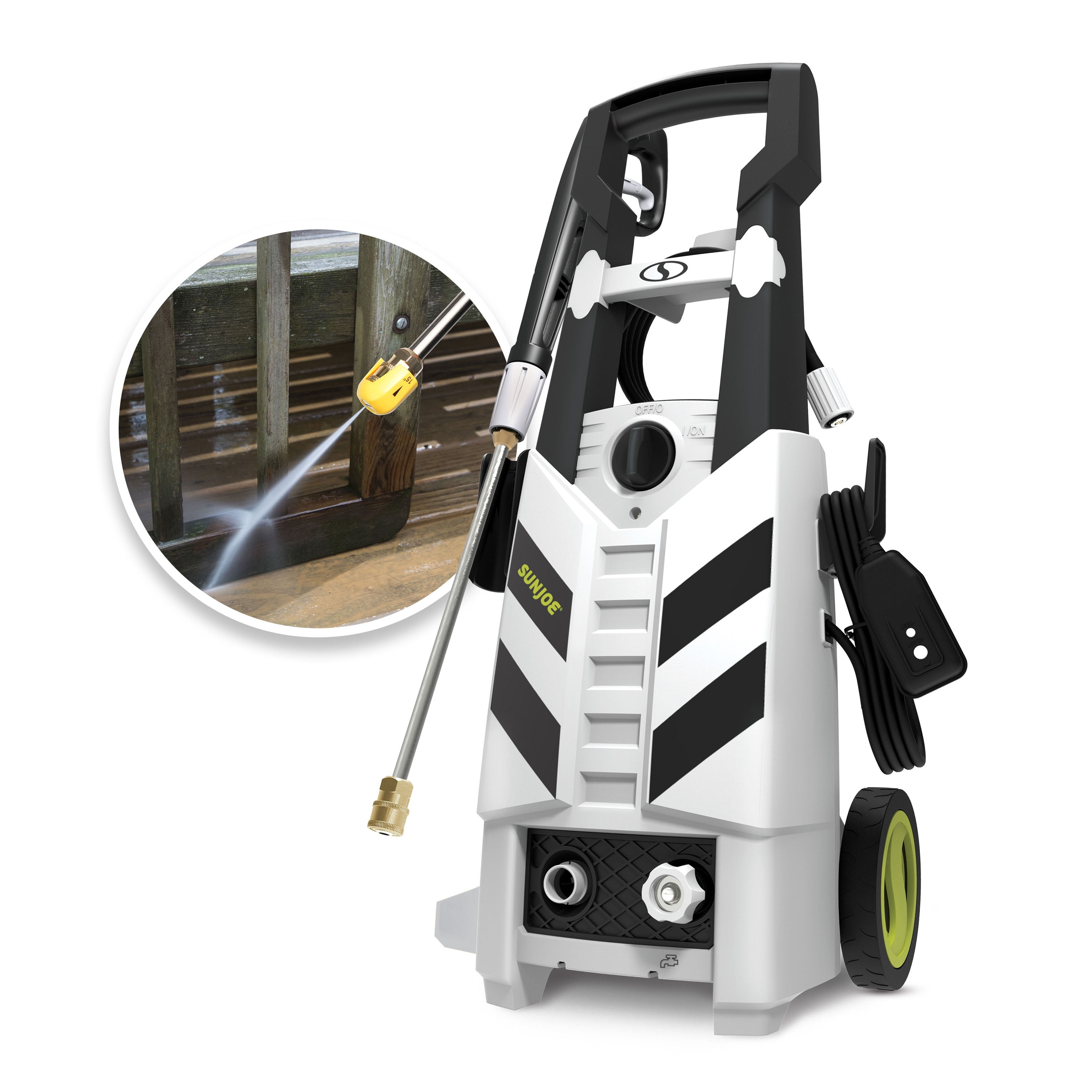 Sun Joe Electric Pressure Washer W/ Foam Cannon \u0026 Quick Connect Nozzles, 13-Amp, 2200 Rated - 2500 Max PSI