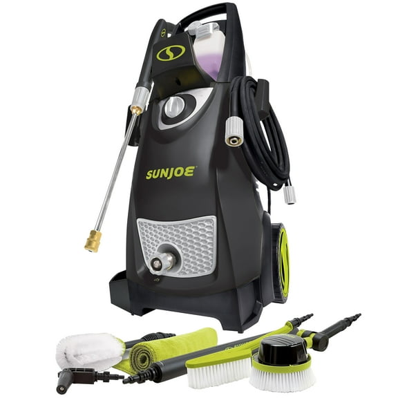 Sun Joe Electric Pressure Washer with Wheels & Auto Cleaning System Accessories
