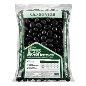 Black Landscaping Rock for Garden and Patio