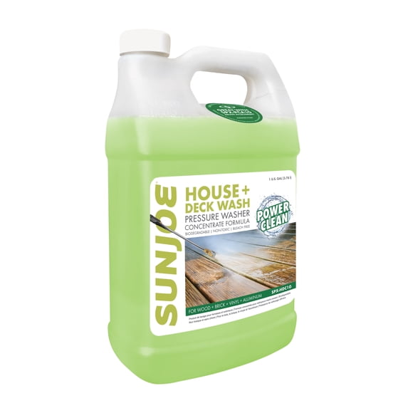 Sun Joe House & Deck Pressure Washer Concentrated Cleaner, Surface Cleaning Soap, 1 Gallon