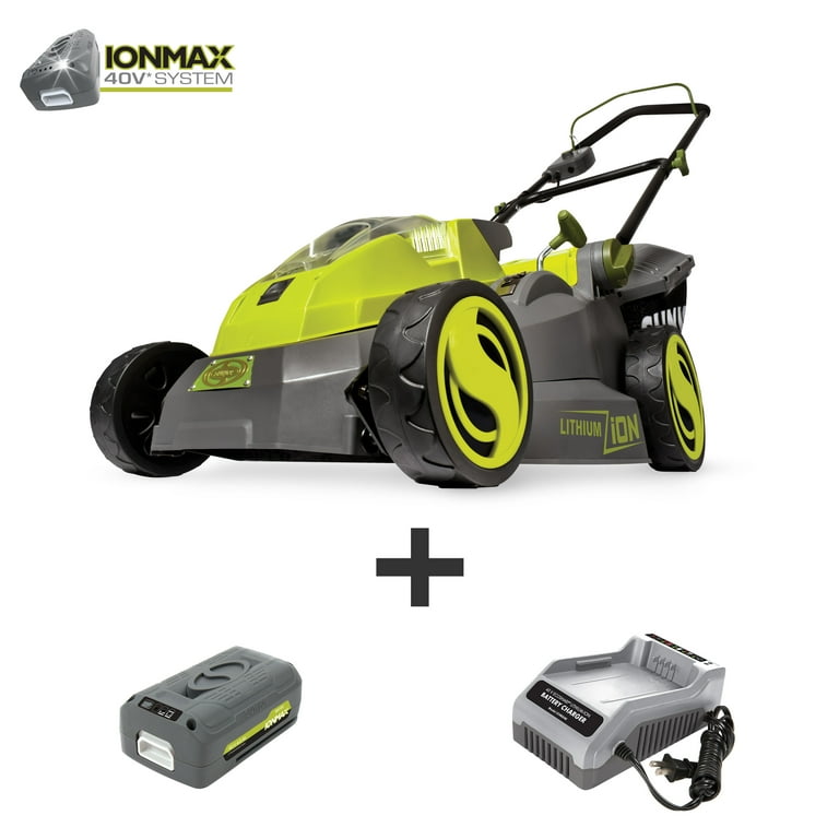 Sun Joe 40-volt Brushless Lithium Ion Push 16-in Cordless Electric Lawn Mower Sun Joe 40-volt Brushless Lithium Ion Push 16-in Cordless Electric Lawn Mower