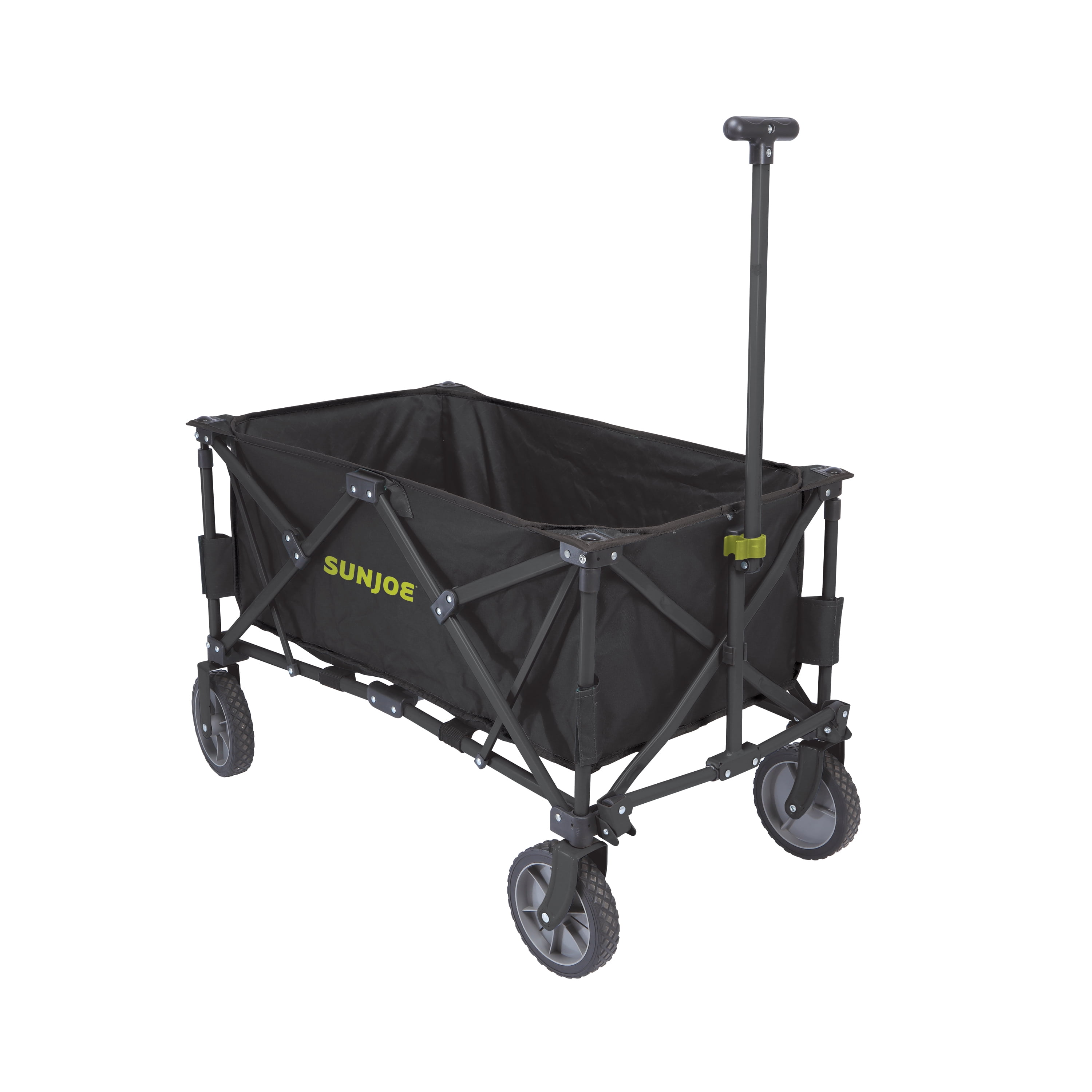 Sun Joe SJHDFC1 HeavyDuty Metal Framed Garden Utility Wagon , w