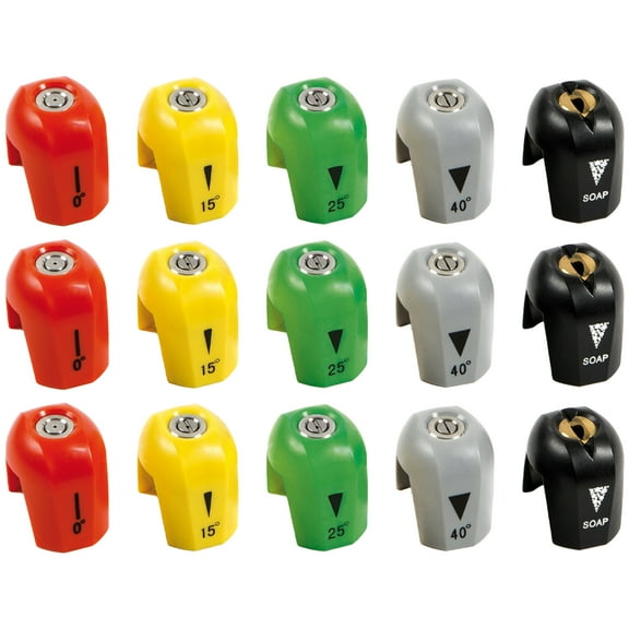 Sun Joe SPX3000-TPS 3 Pack Electric Pressure Washer Quick-Connect Spray 5-Tip Set, 2030 PSI