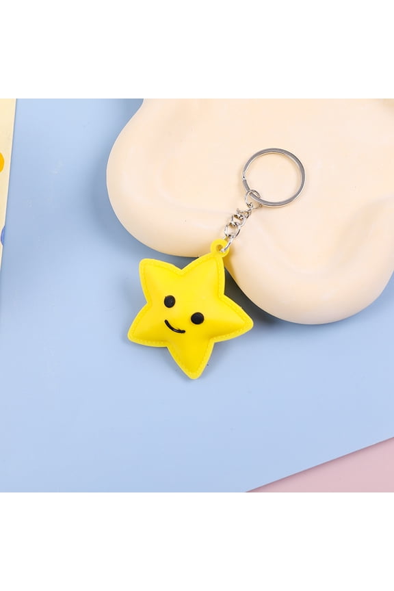 Sun Keychain - Cute PVC Soft Car Keychain, Decorative Keyring for Kids, Kindergarten Gift, Party Favors