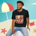 thumbnail image 1 of Sun-Kissed Beach Volleyball Summer Vibes Tee Unisex Softstyle T-Shirt, 1 of 5