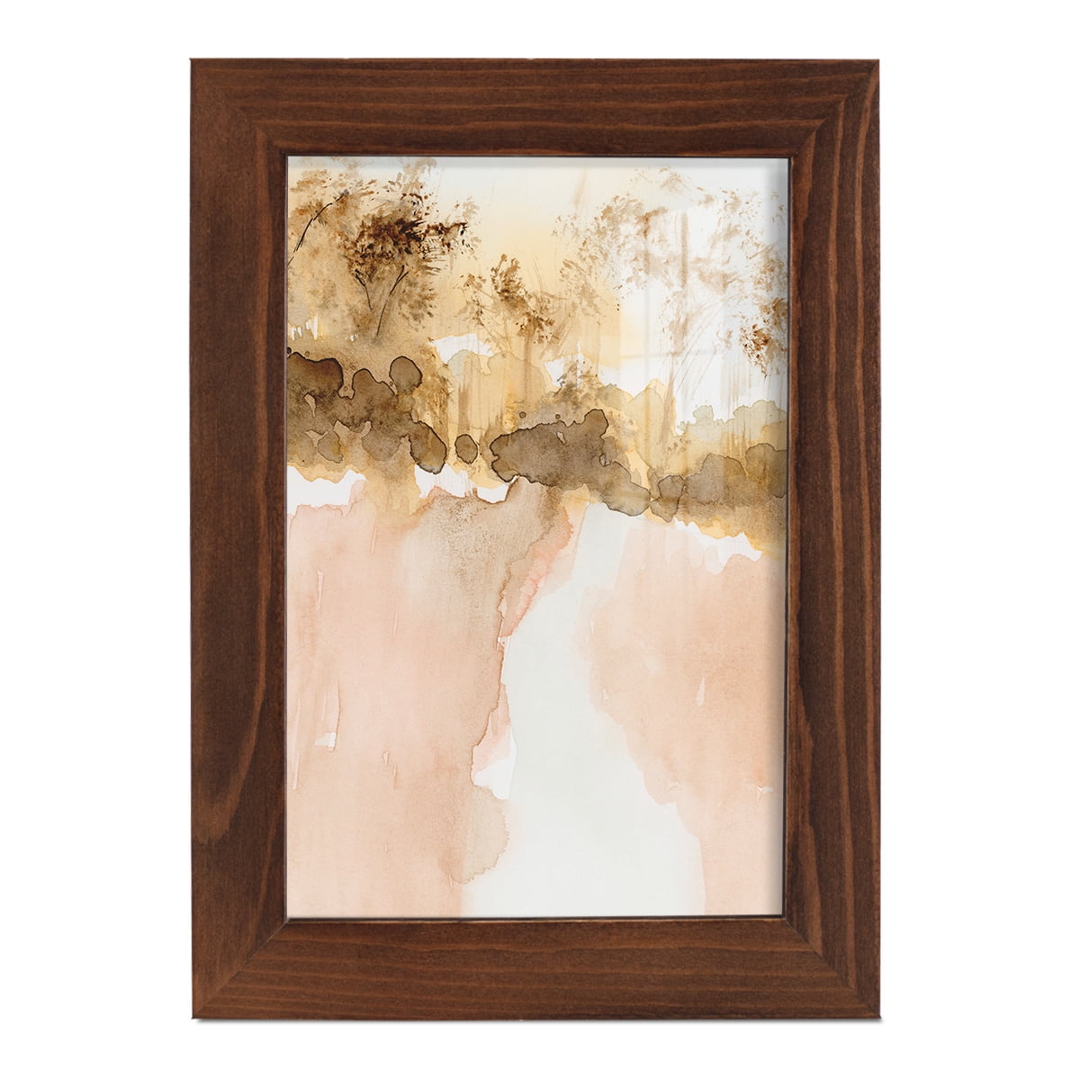 Sun Kissed Earth I - Framed Print w/glass - Chestnut