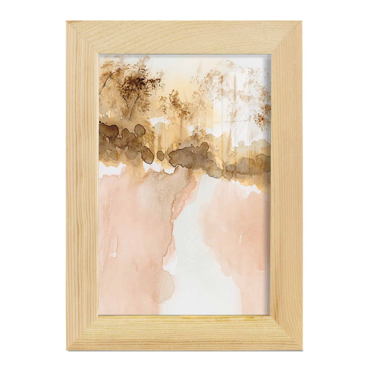 Sun Kissed Earth I - Framed Print w/glass - Natural Wood