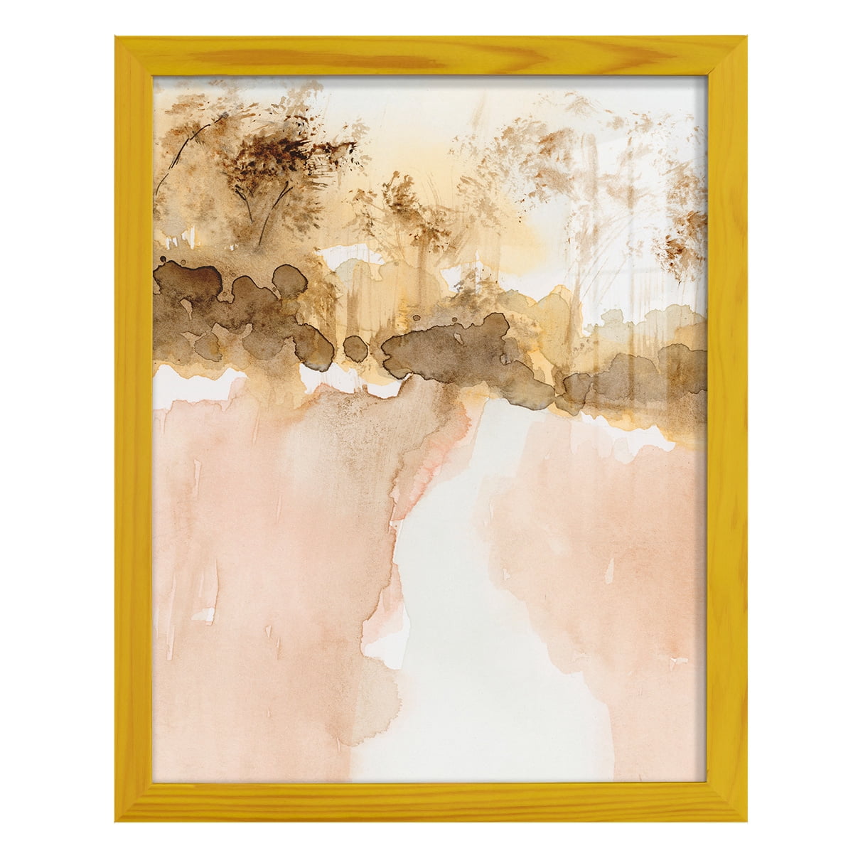 Sun Kissed Earth I - Framed Print w/glass - Sunflower Yellow