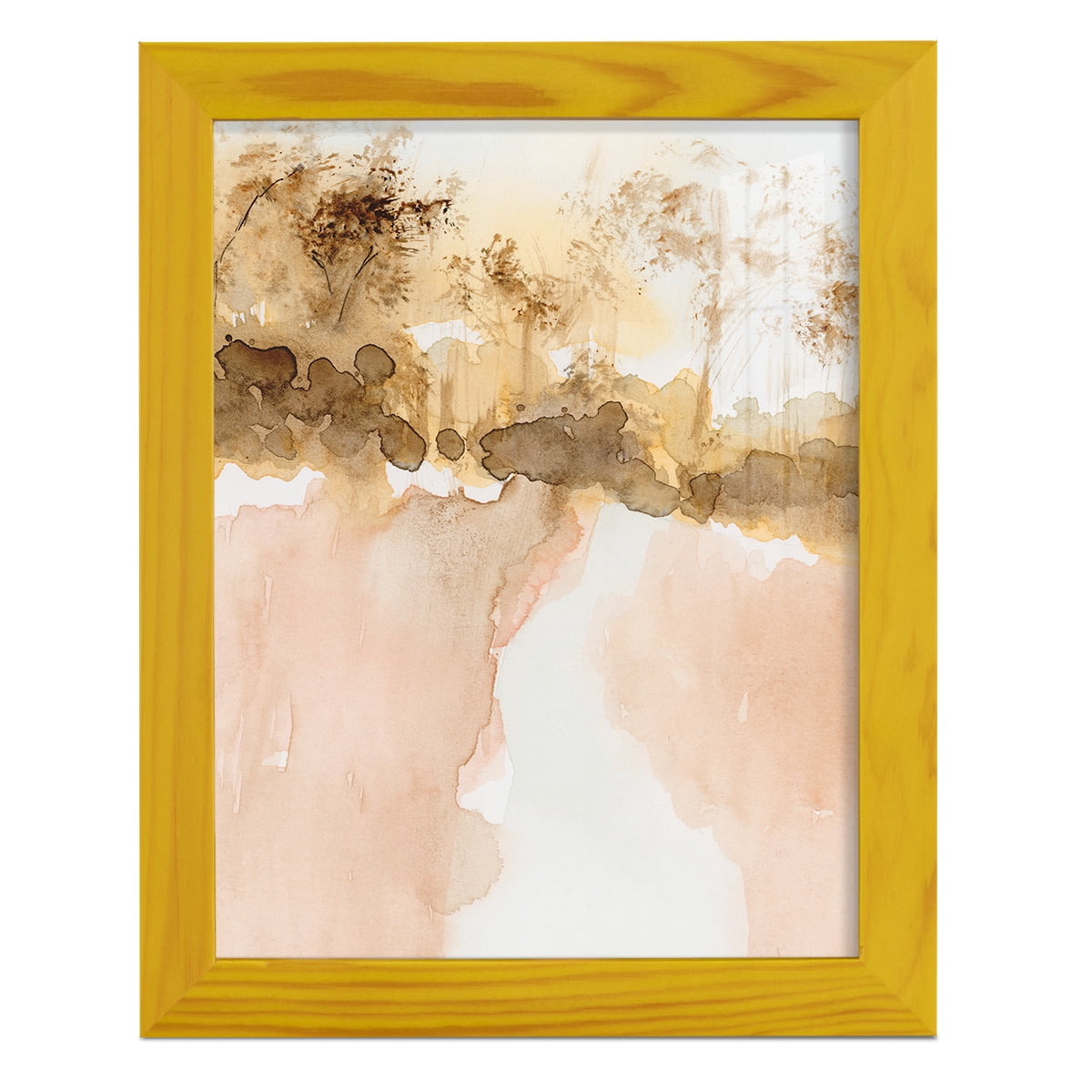 Sun Kissed Earth I - Framed Print w/glass - Sunflower Yellow