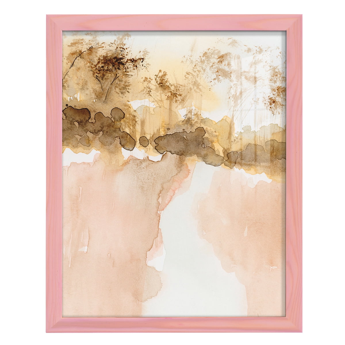 Sun Kissed Earth I - Framed Print w/glass - Sunset Pink