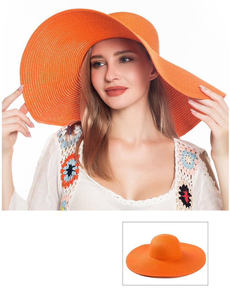 Sun-Kissed Elegance: Stylish Straw Floppy Hat for Effortless Summer ...