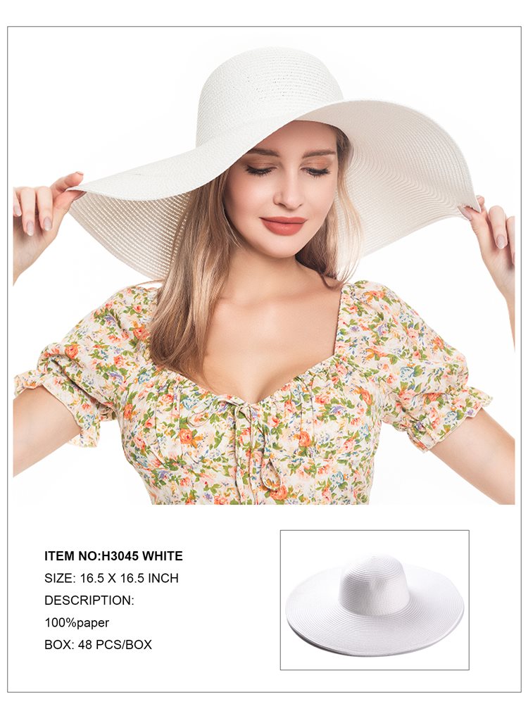 Sun-Kissed Elegance: Stylish Straw Floppy Hat for Effortless Summer 