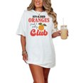 thumbnail image 1 of Sun-Kissed Oranges Club T-Shirt, Fresh and Zesty Graphic Tee, Summer Fruit Print Shirt, Trendy Casual Top, Citrus Lover Gift, White Comfort Colors T-Shirt, Small, 1 of 1