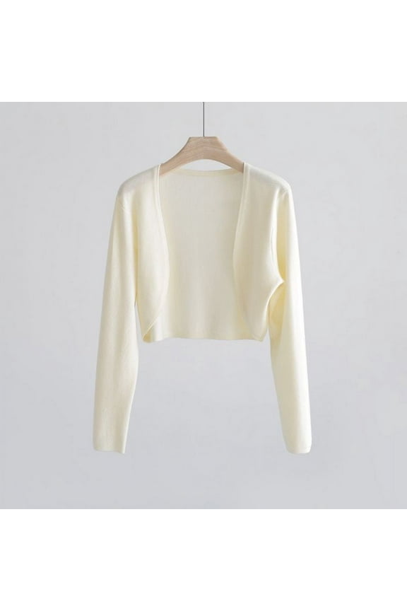 Sun Knit Cardigan Women's Thin ice Silk Coat Shawl air-Conditioned Shirt with Slip Skirt,Knit Unbuttoned Cardigan