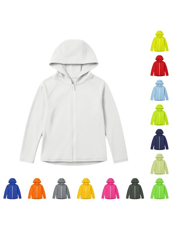 Sun Long Sleeve Hooded Zip up Beach Top for Boys Lightweight Cozy Island Shirt for Outdoor Adventures Youth Basketball Shirt Boy Thermal Shirt Pack Little Boy Boys Surf T Shirts Undershirt