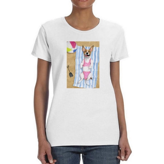 Sun Lovin' Pups B T-Shirt Women -Grace Popp Designs, Female Small